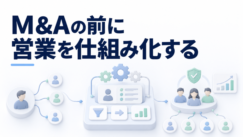M&Aで会社を高く評価してもらうために、仲介会社へ相談する前に「営業」を整えるべき理由